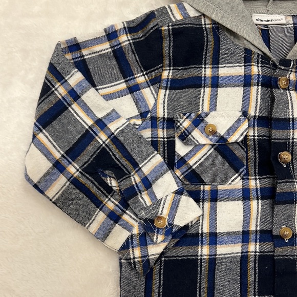 Vitamins Kids Cotton hooded flannel - Picture 3 of 10